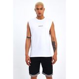 Süperlife Erkek Bisiklet Yaka Regular Fit Brooklyn Baskılı Tişört SPR22TS122 - White - M