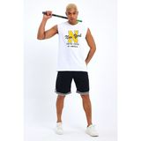 Süperlife Erkek Bisiklet Yaka Regular Fit N Baskılı Tişört SPR22TS117 - White - M