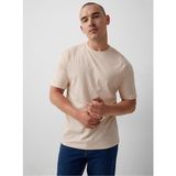 Süperlife Erkek Bisiklet Yaka Standart ®ular Fit Tişort SPR21Y30 - 02S-Bej - 2XL