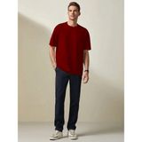 Süperlife Erkek Bisiklet Yaka Standart ®ular Fit Tişort SPR21Y30 - 28B-Bordo