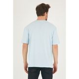Süperlife Erkek Bisiklet Yaka Standart ®ular Fit Tişort SPR21Y30 - Blue
