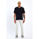 Süperlife Erkek Bisiklet Yaka Standart ®ular Fit Tişort SPR21Y30 - Siyah - 2XL
