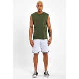 Süperlife Erkek Bisiklet Yaka Standart ®ular Kalıp Tişort SPR21Y03 - Haki - 2XL