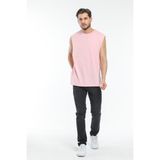 Süperlife Erkek Bisiklet Yaka Standart ®ular Kalıp Tişort SPR21Y03 - Pink - 2XL