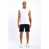 Süperlife Erkek Bisiklet Yaka Standart ®ular Kalıp Tişort SPR21Y03 - White - 2XL