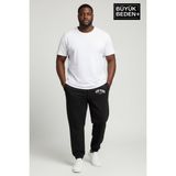 Superlife Erkek Büyük Beden New York Baskılı Paça Lastikli Rahat Kesim Jogger Ince Eşofman Altı SPR26BEA951-5 - 3XL - Black