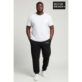 Superlife Erkek Büyük Beden Paça Lastikli İnce Eşofman Altı Pamuklu Malzeme ile Rahat Kalıp - 3XL - Black
