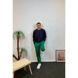 Superlife Erkek Içi Polarlı 3 Iplik Kalın Brooklyn Baskılı Eşofman Altı SPR24EA70 - Yeşil