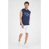 Süperlife Erkek Kapşonlu Regular Fit Tişört SPR22TS118 - İndigo