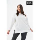 Superlife Kadın Tunik Büyük Beden ince Sweatshırt SPR26BTK990