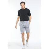 Superlife Süperlife Erkek Regular Fit Duble Paça Şort SPR21Y51 - Gri Melanj - 3XL