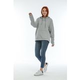 Superlife Süperlife Kadın Kapüşonlu Oversize Brooklyn Baskılı Ince Sweatshirt Spr22swk161