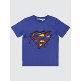 Süperman Erkek Çocuk Tişört 10-13 Yaş Saks-10-11 Yaş