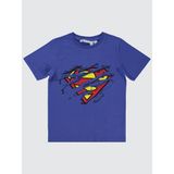 Süperman Erkek Çocuk Tişört 10-13 Yaş Saks-12-13 Yaş