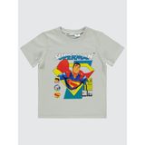 Superman Erkek Çocuk Tişört 6-9 Yaş Saks - Açık Gri - 6 - 7 Yaş