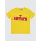 Superman Erkek Çocuk Tişört 6-9 Yaş Sarı - 9 - 10 Yaş