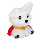 Superman Krypto, süper köpek, SquishyGlo silikon lamba, resmi lisanslı DC Comics lamba, çocuklar, gençler ve yetişkinler için, kablosuz ve şarj edilebilir yatak odası dekorasyonu | Paladone