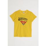 Superman L1581-2 Açık Sarı Erkek Çocuk T-Shirt