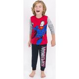 Superman Lisanslı Açık Kırmızı Erkek Çocuk Pijama Takımı