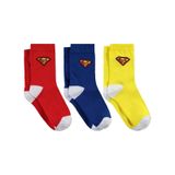 Superman Süperman 3'lü 2-12 Yaş Erkek Soket Çorap