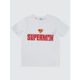 Superman Süperman Baskılı 6-9 Yaş Tişört - Beyaz 9-10 Yaş