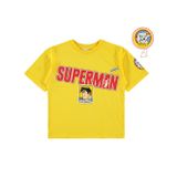 Superman Süperman Baskılı 6-9 Yaş Tişört - Sarı 9-10 Yaş