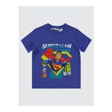 Superman Süperman Erkek Çocuk Tişört 2-5 Yaş Saks Mavisi