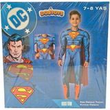 Superman Süperman Kaslı Kostüm Kutulu 7-8 Yaş