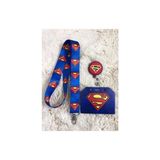 Süpermen Boyun Askısı Yoyo ve Kartlık Set