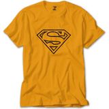 Supermn Distrod Logo Sarı Tişört - 4XL