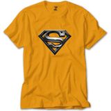 Supermn Logo Sarı Tişört Liyada - XS