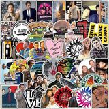 Supernatural Dizisi Seri 1 Macbook Notebook Tablet Telefon Ajanda Laptop Defter Sticker Seti - Çok Renkli