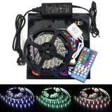 SUPERNIGHT RGBW LED şerit 12 V esnek LED ışık bandı 5 m / 16,4 ft 300 LED 5050 SMD LED Kit ışık çubuğu, 44 tuşlu IR uzaktan kumanda + güç kaynağı (RGB + soğuk beyaz)