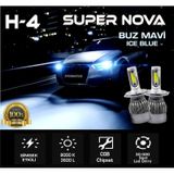 Supernova Buz Mavi H4 Simsek Etkili Zenon Cob Led Xenon Led Headl