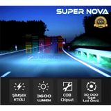 Supernova Buz Mavi H7 Simsek Etkili Zenon Cob Led Xenon Led Headl
