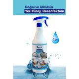 SuperOX Yeni Nesil Doğal Yer ,Yüzey Dezenfektanı (Alkolsüz)Ev,Ofis, Banyo, Mutfak, Çocuk Ürünleri İçin 1Lt