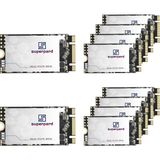 Superpard M.2 2242 64GB 10PACK Dahili SSD Sabit Sürücü 42MM, Sata Iıı 6gb, 3D Nand, Ultrabook'lar, Dizüstü Bilgisayar ve Masaüstü Bilgisayarlar Için B+M Key Dahili Katı Hal Sürücüleri
