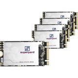 Superpard M.2 2242 64GB 5pack Dahili SSD Sabit Sürücü 42MM, Sata Iıı 6gb, 3D Nand, Ultrabook'lar, Dizüstü Bilgisayar ve Masaüstü Bilgisayarlar Için B+M Key Dahili Katı Hal Sürücüleri