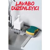 SUPERPUP Mutfak ve Banyo Çok Amaçlı Kurutma Matı, Süzen Tepsi Silikon Sabunluk, Kaymaz süngerlik, Sabun Pedi