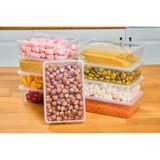 SUPERPUP Plastik Saklama Kabı Kendinden Kapaklı 1 lt 19 x 13 x 6 cm 10 Adet