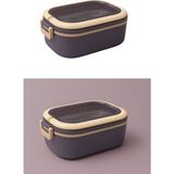 SUPERPUP Yemek Kabı Lunch Box Mavi Diyet Beslenme Kutusu Saklama Kabı Çatal Kaşıklı Sefer Tası