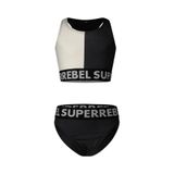 SuperRebel Super Rebel Kız Çocuk Bikini Takım, 14, 5003303244, Siyah, Kız Çocuklar
