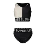 SuperRebel Super Rebel Kız Çocuk Bikini Takım, M - 12 Yaş, 5003303244, Siyah, Kız Çocuklar