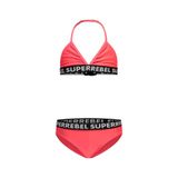 SuperRebel Super Rebel Kız Çocuk Bikini Takımı, 12 Yaş, 5003303260, Kırmızı, Kız Çocuklar