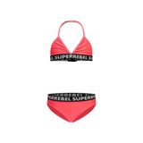 SuperRebel Super Rebel Kız Çocuk Bikini Takımı, 14 Yaş, 5003303260, Kırmızı, Kız Çocuklar