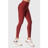 Superstacy Popi Yüksek Bel Bordo Spor Tayt