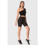 Superstacy Violet Biker Siyah Spor Tayt