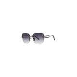 Superstep ST 881 Cat Eye Güneş Gözlüğü, Metal Çerçeve, Gümüş, 58 mm
