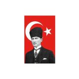 Supertrend Atatürklü Saten Türk Bayrağı 100x150 cm