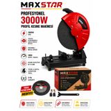 SUPERTURBO 3000W 355 mm Profesyonel Profil Kesme Makinesi 45° Açılı Metal Demir Kesme + Yedek Kesme Diski 355mm